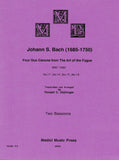 Bach, J.S. % Four Duo Canons from "Art of the Fugue" (performance score) - 2BSN