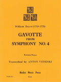 Boyce, William % Gavotte from "Symphony #4" - BSN/PN