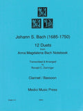 Bach, J.S. % Twelve Duets (performance score) - CL/BSN