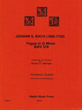 Bach, J.S. % Fugue in g minor, BWV 578 (score & parts) - WW4
