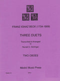 Beck, Franz Ignaz % Three Duets (performance score) - 2OB