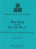 Beethoven, Ludwig van % May Song, op. 52, #4 - BSN/PN