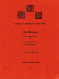 Beethoven, Ludwig van % Six Minuets (performance score) - CL/BSN