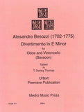 Besozzi, Alessandro % Divertimento in e minor (score & parts) - OB/CEL or OB/BSN