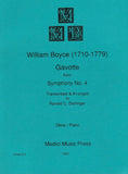 Boyce, William % Gavotte from "Symphony #4" - OB/PN