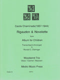 Chaminade, Cecile % Rigaudon & Novelete (score & parts) - OB/CL/BSN