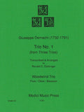 Demachi, Giuseppe % Trio #1 (score & parts) - FL/OB/BSN