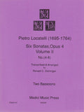 Locatelli, Pietro % Six Sonatas, op. 4, V2 (4-6) (performance score) - 2BSN