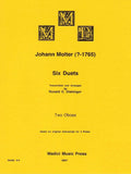 Molter, Johann Melchior % Six Duets (performance score) - 2OB