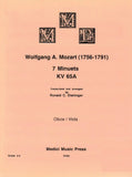 Mozart, Wolfgang Amadeus % Seven Menuets KV65a (performance score) - OB/VLA