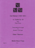 Nielsen, Carl  % Twelve Duets, op. 53 (performance score) - OB/BSN