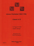 Pachelbel, Johann % Canon in D Major (score & parts) - FL/OB/BSN