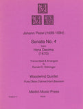 Pezel, Johann Christoph % Sonata #4 (score & parts) - WW5