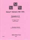 Telemann, Georg Philipp % Concerto in G Major (score & parts) - WW5