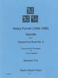 Purcell, Henry % Gavotte from "Harpsichord Suite #5" (score & parts) - 3BSN