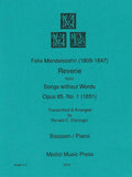 Mendelssohn, Felix % Reverie Op 85 #1 - BSN/PN