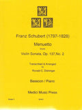 Schubert, Franz % Menuetto Op 137 #2 - BSN/PN