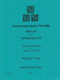 Haydn, Franz Joseph % Menuet from "Symphony in D" - BSN/PN