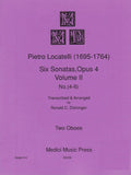 Locatelli, Pietro % Six Sonatas Op 4 V2 (4-6) (performance score) - 2OB