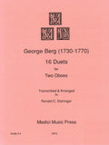 Berg, George % Sixteen Duets (performance score) - 2OB