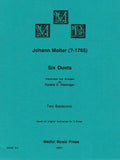 Molter, Johann Melchior % Six Duets (performance score) - 2BSN