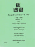 Druschetzky, Georg  % Five Trios V2 (score & parts) - FL/OB/BSN
