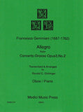 Geminiani, Francesco % Allegro from Concerto Grosso Op 3 #2-OB/PN
