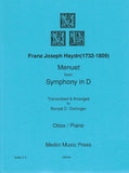 Haydn, Franz Joseph % Menuet from "Symphony in D Major" - OB/PN