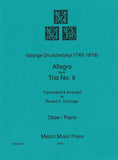 Druschetzky, Georg  % Allegro from "Trio #9" - OB/PN