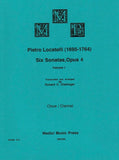 Locatelli, Pietro % Six Sonatas Op 4 V1 (1-3) (performance score) - OB/CL