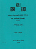 Locatelli, Pietro % Six Sonatas, op. 4, V1 (1-3) (performance score) - OB/CL
