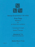Druschetzky, Georg  % Five Trios V2 (score & parts) - OB/CL/BSN