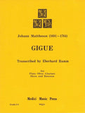 Mattheson, Johann % Gigue (score & parts) - WW5