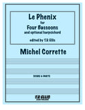 Corrette, Michel % Le Phenix (score & parts) - 4BSN with optional HARPSICHORD