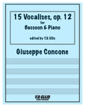 Concone, Giuseppe % Fifteen Vocallises, op. 12 - BSN/PN