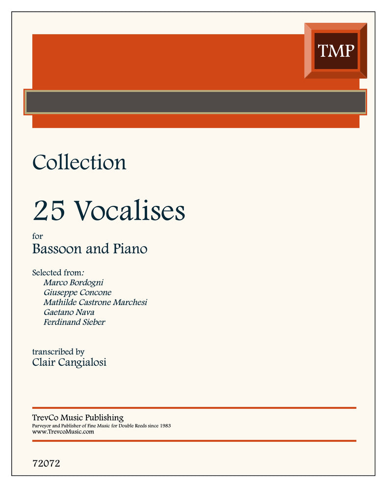 Collection % 25 Vocalises (Cangialosi) - BSN/PN