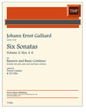 Galliard, Johann Ernst % Six Sonatas, V2 (4-6) - BSN/PN (Basso Continuo)