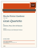 Zamboni, Nicola Petrini % Gran Quartetto (score & parts) - FL/CL/HN/BSN