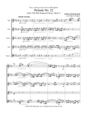 Bach, J.S. % Prelude 22 from "Well-Tempered Clavier" (score & parts) - WW5