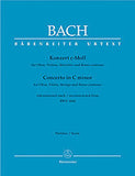 Bach, J.S. % Concerto in c minor, BWV 1060 (score & set) - OB/VLN/ORCH
