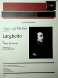Tartini, Giuseppi % Larghetto (Glickman)(score & parts) -3BSN
