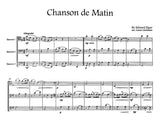 Elgar, Sir Edward % Chanson de Matin (Glickman)(score & parts) -3BSN