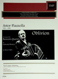 Piazzolla, Astor % Oblivion (score & parts) - 4BSN