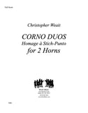 Weait, Christopher % Corno Duos (score & parts) - 2HN