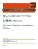 Bax, Arnold % Lullaby (Berceuse) (score & parts) - FL/EH/CL/BSN
