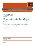 Danzi, Franz % Concertino in Bb Major, op. 47 - CL/BSN/PN or CL/EH/PN
