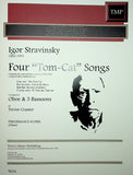 Stravinsky, Igor % Four "Tom-Cat" Songs (performance scores) - OB/3BSN