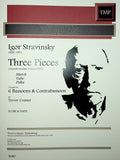 Stravinsky, Igor % Three Pieces (score & parts) - 6BSN/CBSN