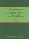 Telemann, Georg Philipp % Concerto in F Major TWV 52:F1 (score & set) - FL/BSN/STGS