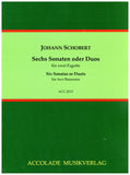 Schobert, Johann % Six Sonatas or Duets (performance score) - 2BSN